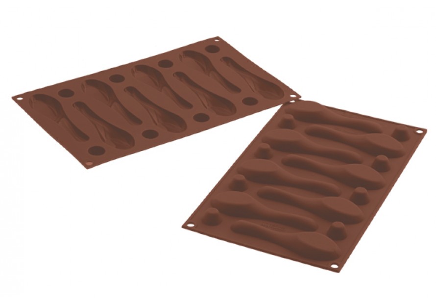 SILIKOMART STAMPO CUCCHIAINO CUCCHIAINI SILICONE MY CHOCOLATE SPOON SF142